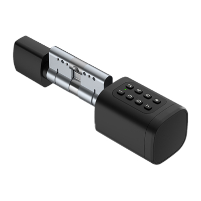 Cilindër bravë digjitale Avatto SDL-V1-B60, 60mm, gjurmë gishtash dhe PIN, i zi