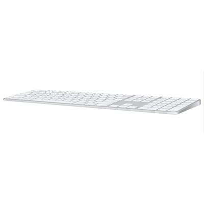 Apple Magic Keyboard (2024) with Touch ID and Numeric Keypad, International English, White Keys