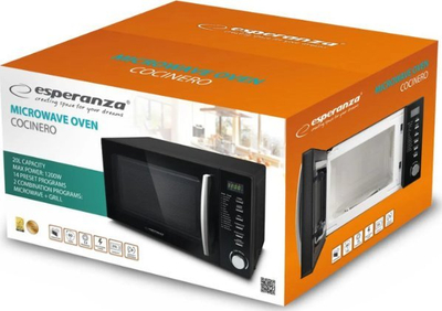 Furrë me mikrovalë Esperanza COCINERO, me grill, 20L, e bardhë