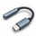 Adapter audio Qoltec 51786, USB C në 3.5mm, 10cm, i zi