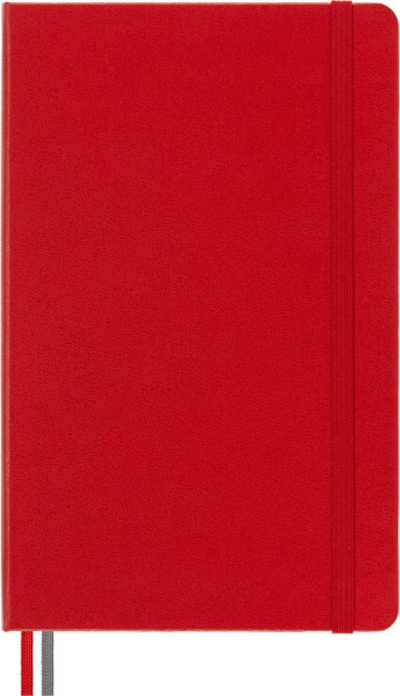 Bllok shënimesh Moleskine Classic L, 13x21 cm, 400 faqe, i kuq
