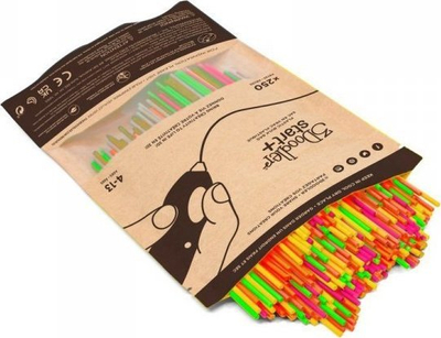 Fije plastike 3D 3Doodler Start Plus Eco, që treten në natyrë, jo toksike, me shumë ngjyra