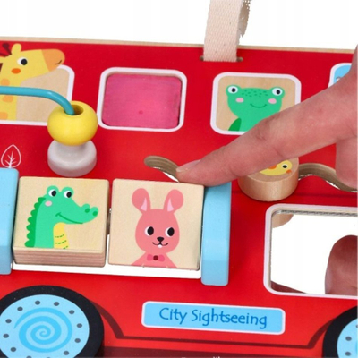 Lodër edukative Lelin Motor Skills Board, për foshnje 1+, shumëngjyrëshe