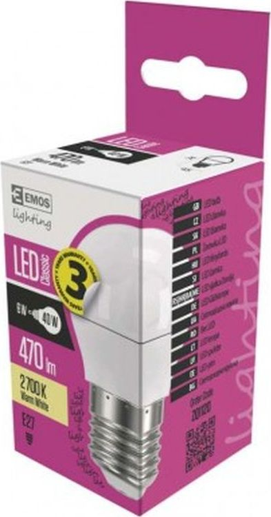 Llambë LED EMOS Classic Mini Globe, 6W, E27, dritë e ngrohtë