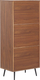 Raft librash Beliani RICHMOND 139 cm, MDF, 2 sirtarë, ngjyrë arre t’errët me gri