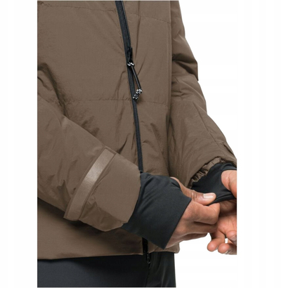 Xhaketë për biçikletë Jack Wolfskin Bike Commute Ins Jkt M, poliestër, për burra, kafe
