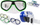 Maskë zhytjeje MIX Diving Mask, unisex, me ngjyra të përziera