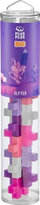 Конструкторска играчка Plus Plus Tube Big Glitter, 15 делови, повеќебојна