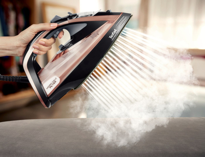 Hekur me avull Tefal Ultimate Pure FV9845E0, 3200W, fuqi avulli 60 g/min, blu