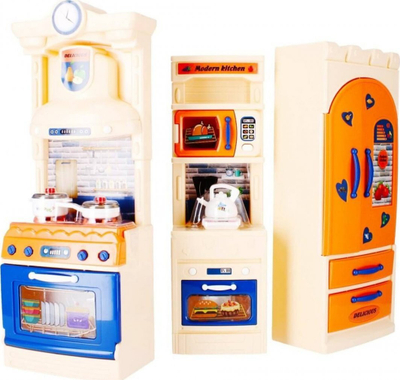 Kuzhinë lodër Mega Creative Furniture B/O Kitchen, me drita dhe tinguj, 38x38x9 cm, shumëngjyrëshe