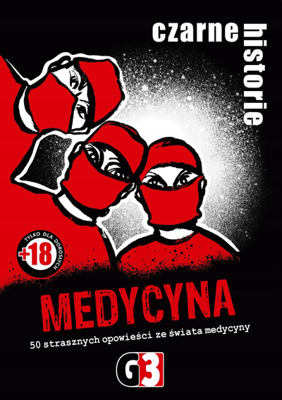 Lojë me shoqni Black Stories Medicine New Edition, 50 enigma, për grup, shumëngjyrëshe