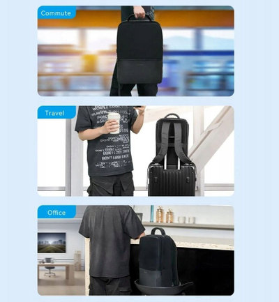 Çantë shpine Vention Mochila për laptop 15.6", material Oxford, e zezë