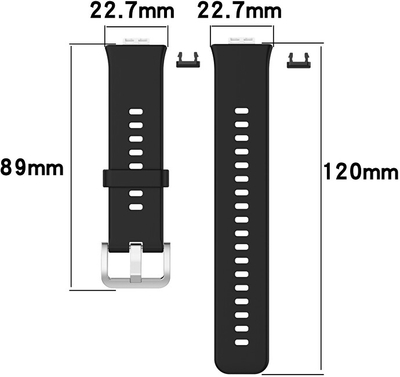 Rrip dore 4wrist, për Huawei Watch FIT, FIT SE, FIT New, i zi