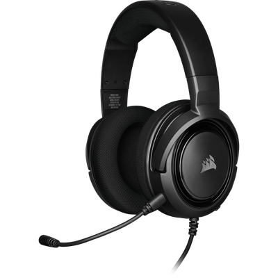 Kufje gaming Corsair HS35, stereo me kabllo, PC PS4 Xbox One, të zeza