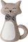 Ndalesë dere Boltze Cat Block, 31 cm, poliester, gri
