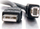 Kabllo USB C2G USB A në USB B 2m, USB 2.0, e zezë