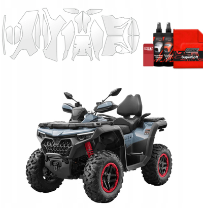 Set folie mbrojtëse GRIZZ CFMOTO CFORCE 850 Touring, 20in1, PPF, transparente