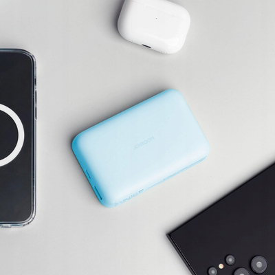 Power bank Joyroom JR-W020, 10000mAh, 20W me magnet me wireless, blu e çelët