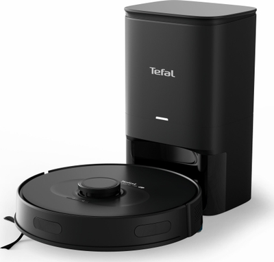 Robot fshesë Tefal S75 S+ Animal Allergy RG8595, stacion vetë-zbrazës, funksion larës, i zi