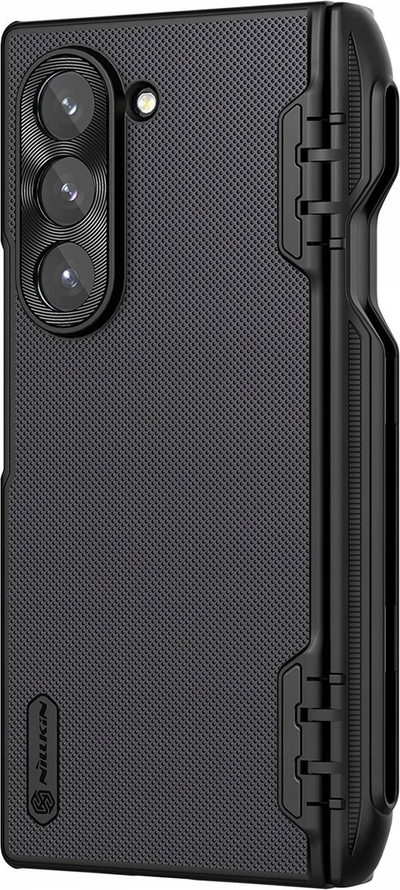 Mbështjellës telefoni Nillkin Frosted Shield Magnetic për Samsung Galaxy Z Fold 6, me mbajtës stylus, i zi