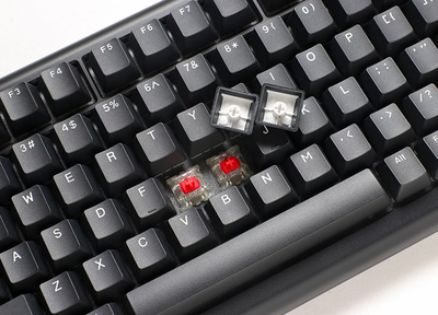 Tastierë lojërash Ducky Tinker 75, Cherry MX Speed Silver, RGB LED, e zezë