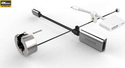 Adapter video Vivolink PROADRING10S, HDMI, 4K 60Hz, ngjyrë argjendi