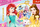 Puzzle Trefl Disney Princess Belle and Ariel, 100 pjesë, me glitter, shumëngjyrësh