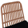 Stol bar Allegra HM5452, kornizë metalike, wicker, bezhë