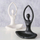 Mbajtëse qirinjsh tealight YOGA, porcelan, 30 cm, e zezë