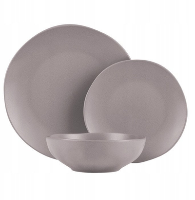 Set pjatash BERLINGERHAUS Taupe Collection BH-10023, 18 copë, stoneware, ngjyrë taupe