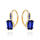 Vathë Charming AGUC3350DB-GOLD, të veshur me ar të verdhë, gur cubic zirconia blu