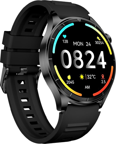 Ora e zgjuar Beafon SmartWatch 301, 1.45", IP67, Bluetooth 5.3, e zezë