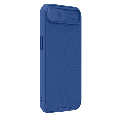 Маска за телефон Nillkin CamShield Pro за iPhone 16E, против удари, лизгачки капак за камера, сина