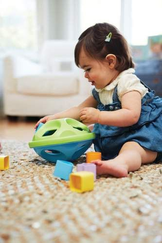 Сортер за форми Green Toys My First Shape Sorter, 9 делови, повеќебоен