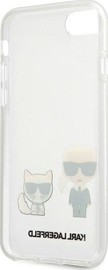 Mbulesë telefoni Karl Lagerfeld KLHCI8CKTR, për iPhone 7 8 SE 2020, polikarbonat i tejdukshëm, transparente