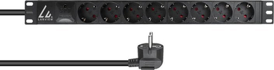 PDU Lanview LVR-3MSCH-SPD-SCH8, 8 dalje Schuko, 230V, kabllo 3m
