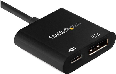 Adapter video StarTech USB C në DisplayPort, 8K 60Hz, Power Delivery 60W, i zi
