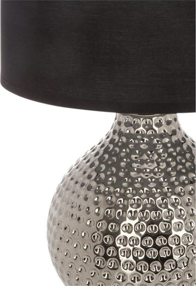 Llambë tavoline Atmosphera Mozo, qeramike, 38 cm, e zezë