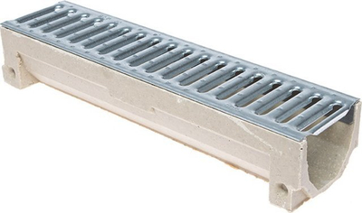 Канал за дренажа Home Stora Drain A15, 50 cm, полимерен бетон, сив