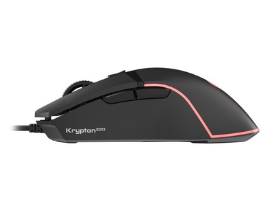 Гејминг глушец Genesis Krypton 220, 6400 DPI, RGB, црн