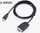 Kabllo Savio HDMI D-Sub (VGA) (SAVKABELCL-103). 480i, 576i, 480p, 576p, 1080i dhe 1080p, 1.8 m, e zezë