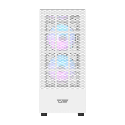 Kuti kompjuteri Darkflash A290 (i bardhë) + 3 ventilatorë RGB
