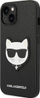 Mbulesë telefoni Karl Lagerfeld Saffiano Choupette Head, për iPhone 14 Plus, TPU, e zezë