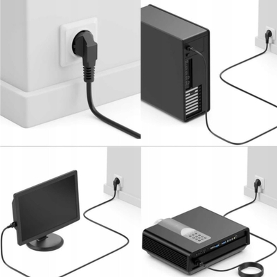 Kabllo rryme Libox LB0175, 1.5m, IEC C13 Schuko, e zezë