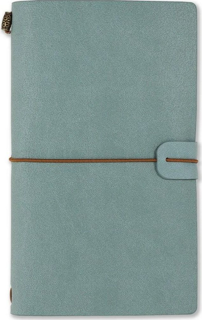 Ditari Voyager, hardback, me 3 blloqe shënimesh të ndërrueshme, blu e çelët