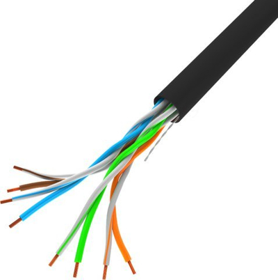 Kabllo rrjeti Lanberg UTP CAT5, 305m, CCA, i zi