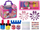 Set lodrash kozmetike Leantoys DIY Beauty, me valixhe, për goca, rozë