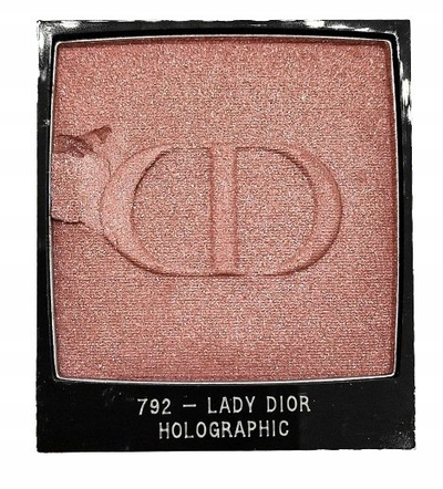 Blush Dior Rouge Blush 792 Lady Dior, qëndrueshmëri e gjatë, përfundim holografik rozë