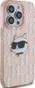 Маска за телефон Karl Lagerfeld KLHCP14LHKLPCHP, за iPhone 14 Pro 6.1", тврда маска, розова