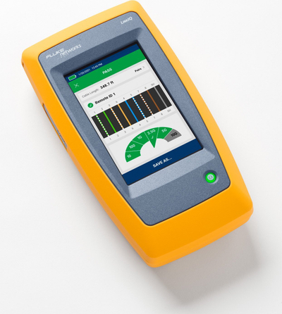 Testues rrjeti Fluke Networks LinkIQ LIQ-100, Ethernet deri 10 Gb/s, PoE, portokalli